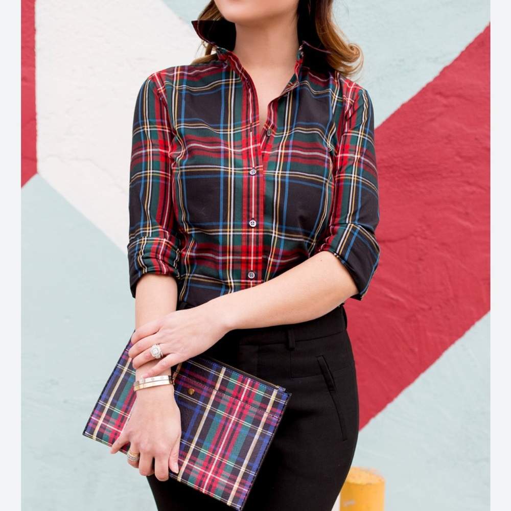 J.Crew Perfect shirt in Stewart plaid